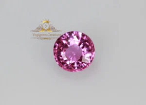 Natural Light Pink Color Sapphire 6.35 Ct Round Cut EGL Certified Loose Gemstone - Picture 1 of 4