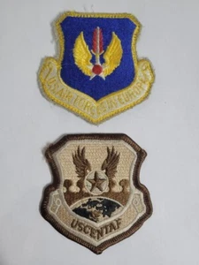 Military Patch USAF USCENTAF & U.S. Air Forces In Europe Patch Lot of 2 - Picture 1 of 4