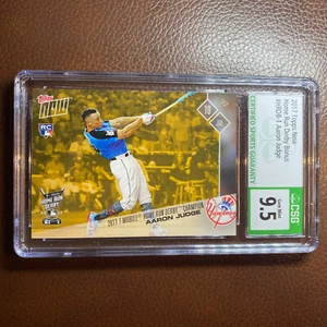 CSG 9.5 GEMA COMO NUEVO Topps Ahora AARON JUDGE Home Run Derby BONO NOVATO RC #HRDB1 SP - Imagen 1 de 3