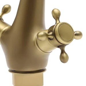 Dragon-Shaped Antique Brass Sink Mixer Faucet for Kitchen & Bathroom - Imagen 1 de 15