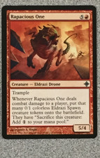 MAGIC THE GATHERING RAPACIOUS ONE 1X- RISE OF THE ELDRAZI - UNCOMMON - NM