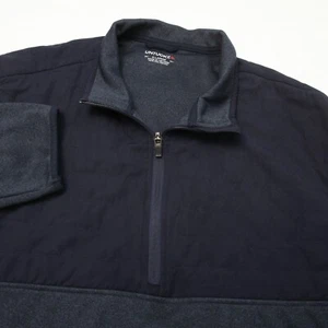 UNTUCKit Sweatshirt Herren Extra Large blau grau zweifarbig 1/4 Reißverschluss Kängurutasche - Bild 1 von 11
