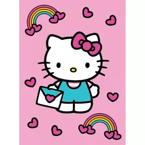 Coperta Hello Kitty sigillata con un bacio Baby Raschel 40" x 50" - Foto 1 di 2