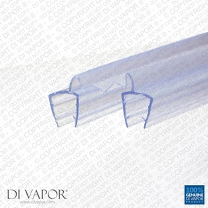 Sellos de panel de vidrio de ducha doble Di Vapor (R) | pantalla de ducha doble plegable Joiner de 25 mm - Imagen 1 de 5