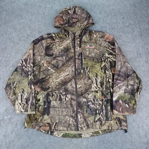 Mossy Oak Jacket Mens Large Camo Hoodie Hunting Scent Factor Break Up Country - Picture 1 of 17