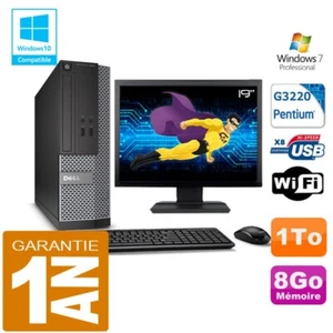 PC DELL 3020 SFF Intel G3220 RAM 8Go Scheibe 1 Zu Wifi W7 Bildschirm 19 " - Bild 1 von 4