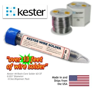 Kester 44 Rosin Core Solder 63/37 .031" (0.7874mm) 0.5oz Dispenser Pack - Picture 1 of 2