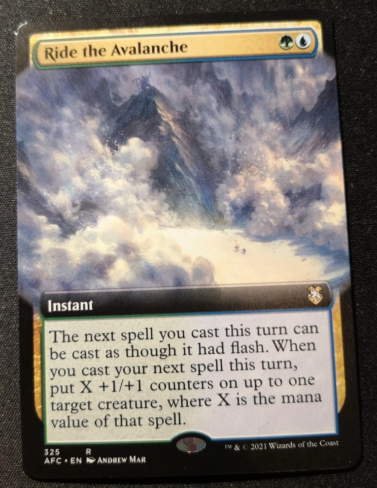 Ride The Avalanche - Extended Art - AFC - MTG - EN - NM - 325 - Image 1 of 1
