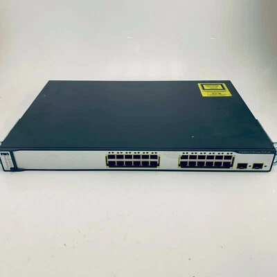 CISCO WS-C3750-24PS-S Catalyst 3750 Series Switch 24 Port Series POE24 - Image 1 of 2