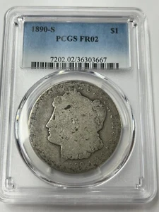 1890 S Morgan Silver Dollar PCGS FR2 Tough Lowball (PCGS Pop 9-Only 3 Lower) - Picture 1 of 8