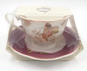 BEAUTIFUL NEW FLOWER FAIRIES JASMINE FAIRY CABINET TEA CUP & SAUCER A29251 - Picture 1 of 4