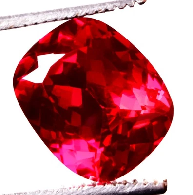 14.40 Cts. Natural Mozambique Red Ruby Cushion Shape Certified Gemstone - Image 1 of 4