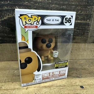 Funko Pop! Icons: This Is Fine Dog - Entertainment Earth Exclusive #56 - Picture 1 of 5