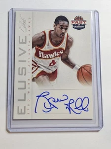 2012-13 Panini Past And Present Spud Webb #26 Elusive Ink On Card Auto - Picture 1 of 3
