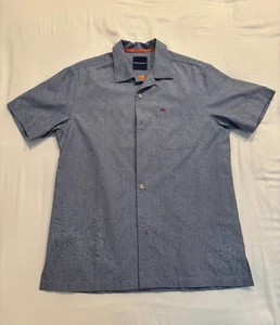 Tommy Bahama Herren SM Button Down Hemd Kurzarm Baumwolle/Seide Mischung NEU mit Etikett - Bild 1 von 10
