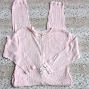 Y2K Vintage Victoria's Secret Romper Loungewear Medium - Picture 1 of 4