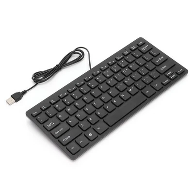 Kabelgebundene USB-Tastatur 78 Tasten Mini-Desktop-Laptop-Tastatur Für Da DON - Bild 1 von 4