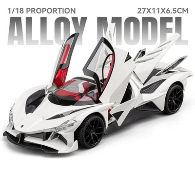 1:18 Apollo EVO Model Car with Light and Sound Features (White) - Image 1 of 4