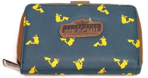 Loungefly x Pokemon Detective Pikachu Print Kunstleder Reißverschluss Geldbörse - Bild 1 von 4
