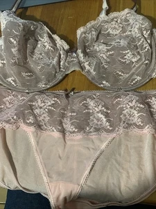 Triumph Bra 18D & Briefs 18 Set – Matching Lingerie – BNWOT – Full Coverage - Photo 1/3