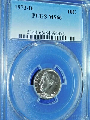 1973-D 10C Roosevelt Dime-PCGS MS66--353-1 - Image 1 of 3