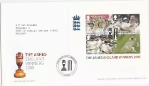 England GB FDC 2005 / block 27 - The Ashes Winners (1) - Picture 1 of 1