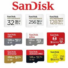 Micro SD 32GB 64GB 128GB 256GB 512GB SanDisk Scheda Memoria Adattatore