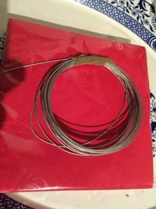 STEEL LINE FOR 2 TRAIN WEIGHT DRIVEN CLOCKS 1.5 mm THICK 21 FT. LONG - Picture 1 of 1