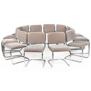 Vintage Set 12 Mid Century Cesca B32 Marcel Breuer Dining Chairs for Stendig - Picture 1 of 24