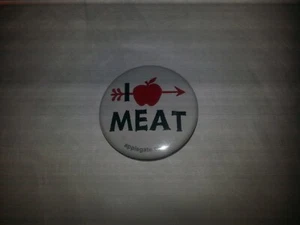 I Love Meat Applegate Farms promo pinback button - Picture 1 of 1