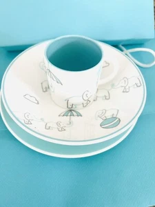 Tiffany & Co Baby 3-teiliges Bone China Set Zirkus Elefanten - Bild 1 von 8