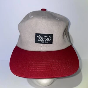 Taco Fly Co. Baseball Cap Red and Gray 100% Cotton - Picture 1 of 6