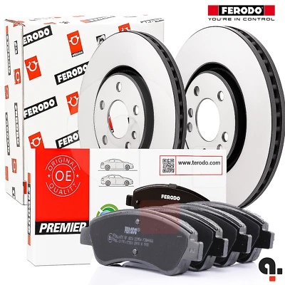 Kit Dischi E Pastiglie Freno Anteriori Ferodo Per Opel Corsa F Crossland - Image 1 of 4