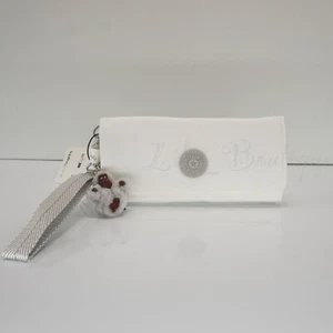 Kipling RUBI Long Wristlet Wallet Organizer AC8150 Polyamide Vivid White NWT $54 - Picture 1 of 12