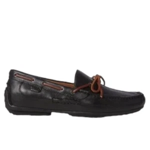 Ralph Lauren Polo Shoes Men Size 7D Roberts Driver Black Loafers Leather - Picture 1 of 7