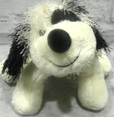 Ganz Webkinz Lil Kinz B&W Cheeky Dog Plush Stuffed Animal HS192 No Code - Image 1 of 4