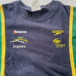 Speedo Telstra Dolphins Swimming Australia Mens Size M Blue Casual Sports Style - Bild 1 von 11