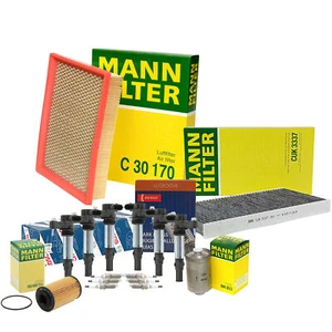 Mann Filters Bosch 6 Coils Denso 6 U-Groove Spark Plug TuneUp Kit For Saab B284R - Picture 1 of 1