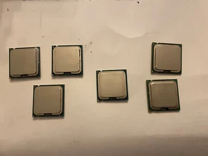 Lot of Seven (7) Intel Processors (3) E8400, (1) E7500, (1) 4400 SLA3F, (2) Pen4 - Picture 1 of 8