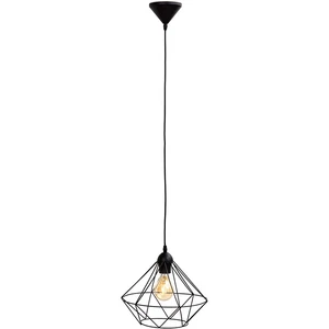 B.K.Licht Pendelleuchte Retro Draht Vintage Industrie Schwarz Ø32cm max. 40W E27 - Bild 1 von 7