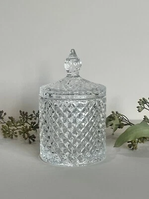 Baccarat Style Crystal Jar, Candle Cup, Candy Jar, Medium Size - Image 1 of 4