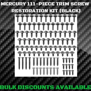 1957+ Mercury Voyager Interior Exterior Molding Engine Bay Trim SCREW KIT Black - Picture 1 of 2