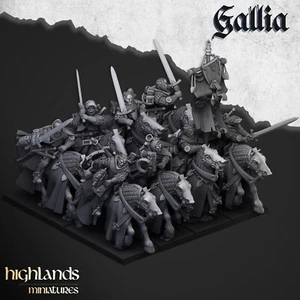 x5 Questing Knights - Highlands Miniatures Gallia Army