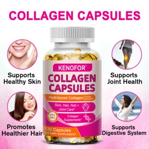 Advanced Collagen 120 Capsule Supplement for Hair, Skin, Nails, Superfood - Picture 1 of 11