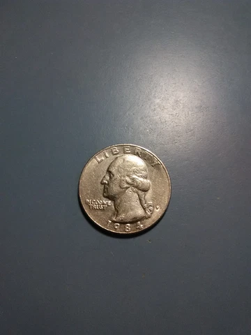 1984-P Washington Quarter! In Average Circulated Condition! Nice Coin!**#531 Cover