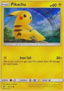 Carta rara Pokemon GCC Pikachu Sole e Luna Brillanti Leggende 28/73 Olo quasi nuova - Foto 1 di 1