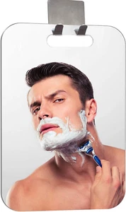 Fogless Shower Mirror (11Inx7.48In), Anti-Fog Shower Mirror, Shower Makeup Shave - Picture 1 of 9