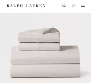 RALPH LAUREN Lovan Jacquard Modello Platino Cal King Fitted Trasparente Prezzo al dettaglio $250 - Foto 1 di 13