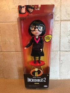 Muñeca EDNA de Disney Pixar 2018 de los Increíbles 2 películas totalmente posables gafas desmontables - Imagen 1 de 3
