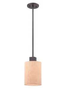 Hokku Designs Aayusha 1 - Light Single Cylinder Pendant Fabric Shade - Picture 1 of 11